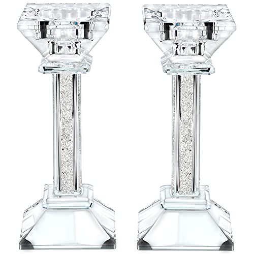 BOKER-TOV SHALOM 6.2-inch Crystal Candle Holders