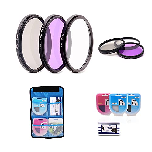 Filtro de lente UV CPL FLD 58mm antiarañazos para solucionar reflejos y neblina