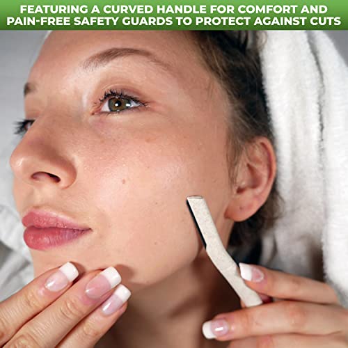 IZthetics Dermaplaning Blades for Face – Face Razors for Women and Men – Facial Hair Remover Ideal for Peach Fuzz, Eyebrow Shaper – Easy to Use and Safe (12) - 7
