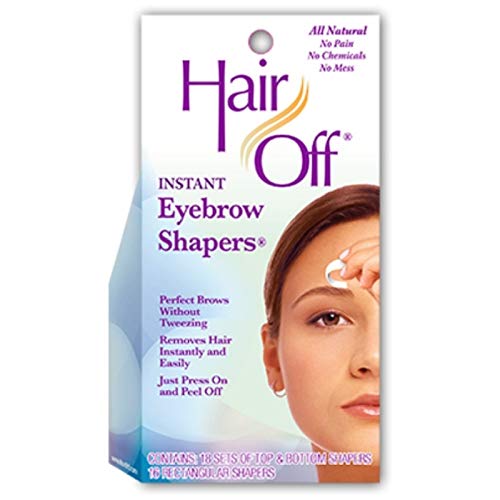 HairOff Instant Eyebrow Shapers 18 Each (Pack of 7)