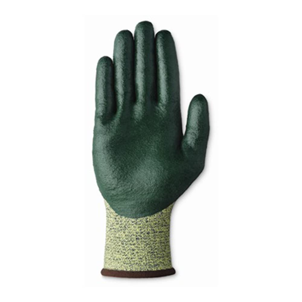 Ansell Healthcare 103422 Series 11-511 Nitrile Medium Duty Foam Glove, 13 Gauge, Size 10, Green (Pack of 144)