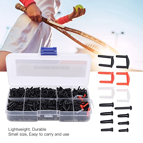 Hominas Badminton Ösen Set, Ösen für Badmintonschläger Nylon Schläger Ösen Badminton Set Saitenschutz mit Schlägerösen Ersatzzubehör für Einfache Reparatur