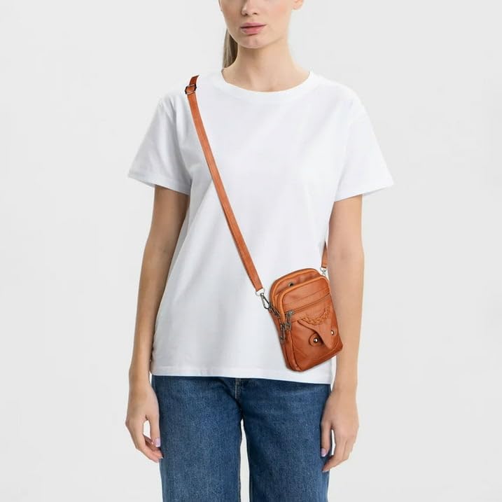 PU Leather Crossbody Bag for Women – Mini Shoulder Bags Travel Shoulder Purse Phone, Cards Wallet Purses for Travel Sports2