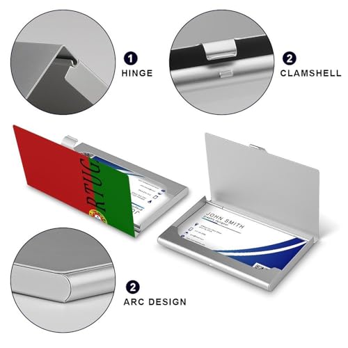 Portugal Soccer Football Business Card Holder Alloy Multi Wallet Credit Card ID Pocket Name Case4