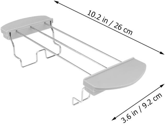 Kichvoe Toaster Warming Rack 2-Pack Stainless Steel Toaster Rack for Bread Slice Sandwich Holder Anti-Scald Ends Replacement Part for Long Slot 2 Slice 10.23 X 3.62 X 0.78 in
