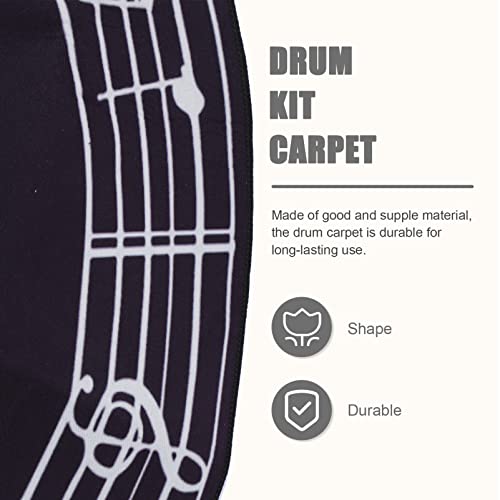Exceart Drum Rug Mat Floor Drum Noise Reducer Carpet Playing Drum Vibration Insulation Floor Mat Rug For Home Shop #TOP6