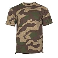 Mil-Tec Tarn T-Shirt Herren • Camouflage T-Shirt aus Baumwolle • BW Camo • Bequemes Kurzarm Army Shirt für Outdoor, Sport oder Freizeit • Bundeswehr Flecktarn-Shirt