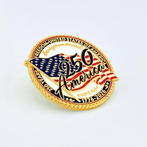 Image of PinMart Semiquincentennial Lapel Pin - USA 250th Anniversary Merchandise