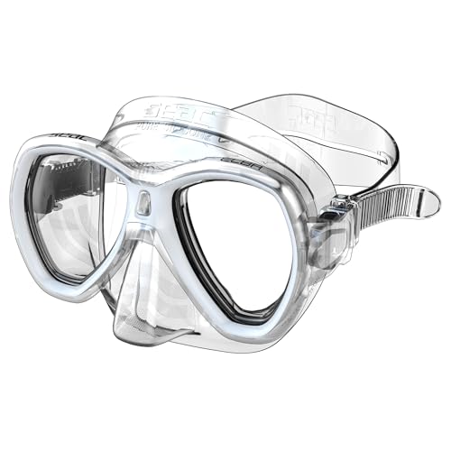 SEAC Elba, Maschera Snorkeling e Immersione Subacquea Unisex Adulto, Trasparente, Standard