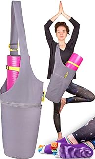 Jambala Large Yoga Mat Bag and Socks Bundle, 4 Pockets