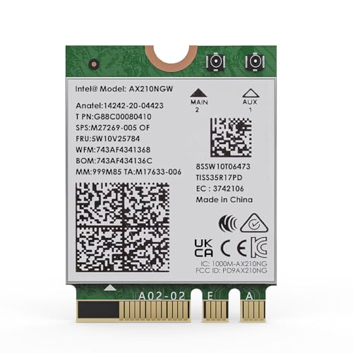 Plus de coupures internet sur PC avec la carte Intel AX210 WiFi 6E M.2 Bluetooth 5.3