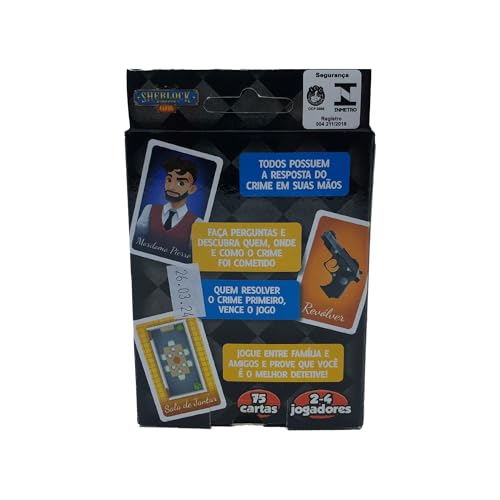 GGB Plast Jogo Detetive Sherlock Cards