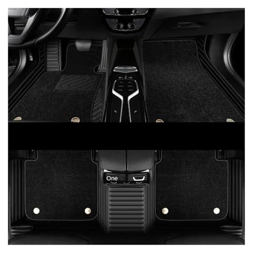 Tapis de sol voiture haut de gamme en cuir PU noir pour Kia Niro intérieur