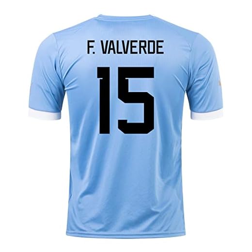 Soccer Kingdom Unlimited Valverde #15 Uruguay World Cup 2022 Home Jersey (as1, Alpha, m, Regular, Regular, Medium) Blue, White