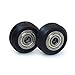 BIQU Double-V Type Plastic Passive Round Wheel with Bearing Idler Pulley Gear for 3D Printer(Pack of 5pcs)