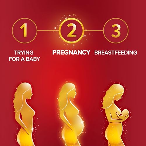 Seven Seas Pregnancy, Pregnancy Vitamins With Omega-3 DHA And Advanced* Folic Acid, Iron, Vitamins B6 And B12, 28 Capsules plus 28 Tablets, 4-Week Supply