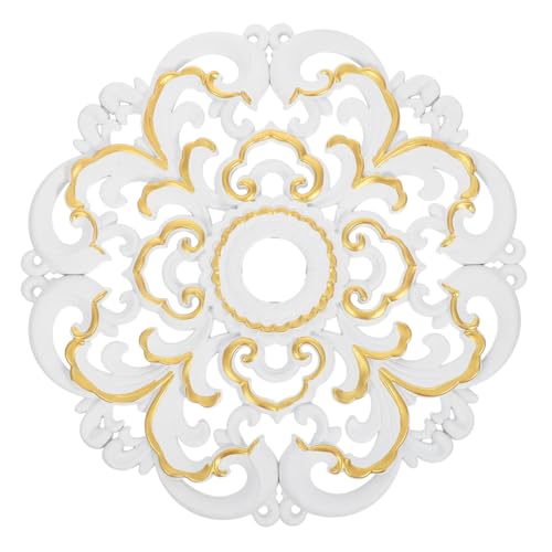 Installazione semplice: le istruzioni di installazione semplificano l'installazione da degli utenti di questo pezzo decorativo, medaglioni a soffitto per lampadari, baldacchino per lampadari