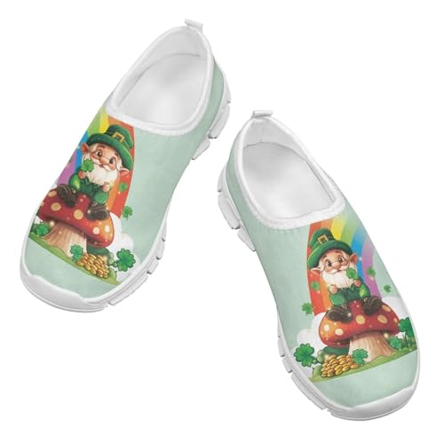 Girls Slip On Tennis Shoes Kids Running Shoes St. Patrick's Day Shoes
