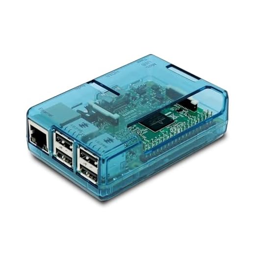 RASPBERRY PI Custodia Trasparente Blu Modello B + (B Plus), modalità B + Blu Trasparente Custodia/Box