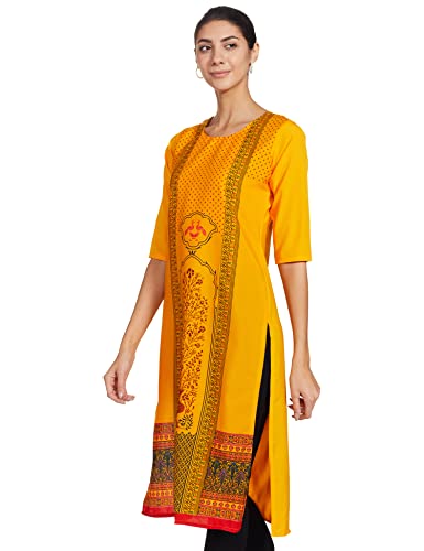 Image of Women's Crepe Regular Kurta