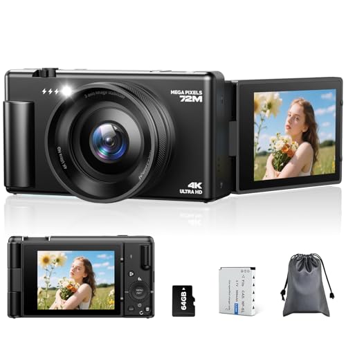 Appareil photo numérique 4K autofocus pour éviter les photos floues en vlogging