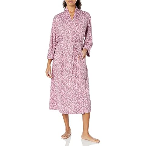 N Natori Women's Wild Instinct Robe Length 49" Bathrobe, Grape, Medium Cover