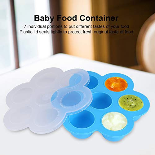 Contenedor Silicona para Huevos con Tapa Azul miniatura 3