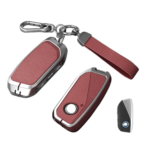 Image of Car Key Fob Shell Cover & Keychain Set Compatible with BMW