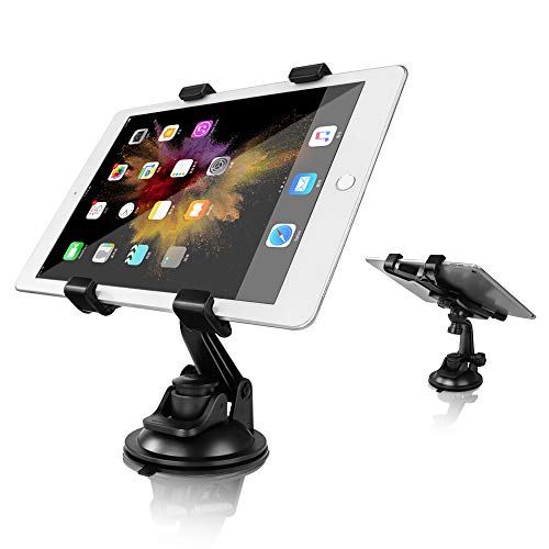 MAYOGA Car Tablet Mount Holder Universal Tablet Holder Windshield Dashboard Tablet Car Holder Suction Cup Viscosity Mount Compatible with Samsung Galaxy Tab, iPad Mini/Air/4/3/2, 7-10 Inches Tablet