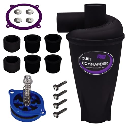 Filtre cyclonique DUST COMMANDER DLX anti-colmatage et sa soupape de sécurité DUST-SP