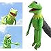 Produktbild ZYBB Kermit Frosch Puppen Plüschtier -Muppet Show Puppe Kermit Der Frosch Handpuppen Plüschtiere Weihnachtsferien Geschenk Für Kinder 60CM /Grün