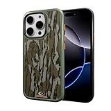 cellhelmet Fortitude Case | iPhone 16 Pro | MagSafe Compatible | Drop Test Certified | Shockproof, Durable Mossy Oak Bottomland Camo Case