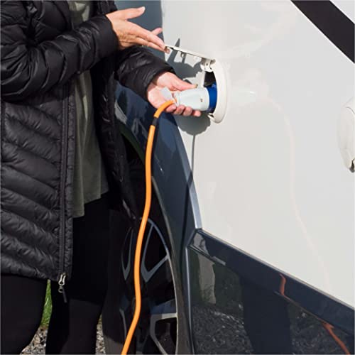 GADLANE CEE Verlängerungskabel 25m - Robustes Wohnwagen Kabel, 16 Ampere 240V Campingkabel - Gut Sichtbares Orangefarbenes - Camping Stromkabel Ideal für Wohnmobil (25 Meter)