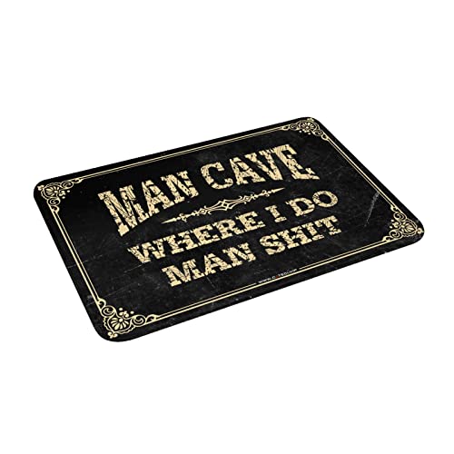 Man Cave tapis d'entrée extérieur pour stopper la boue d'automne et protéger vos sols
