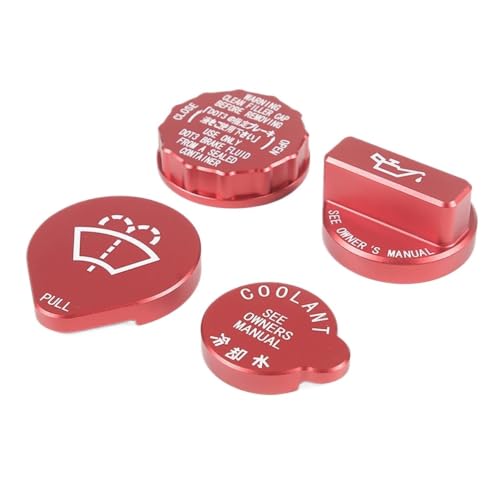 Cubierta de aceite de motor para Subaru WRX 2021 a 2023 en aleación de aluminio color rojo