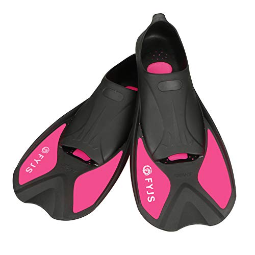 F FYJS Short Swim Fins, Diving Flippers with Mesh Bag for Adult Men Women by F FYJS - Used condition - US$25.49