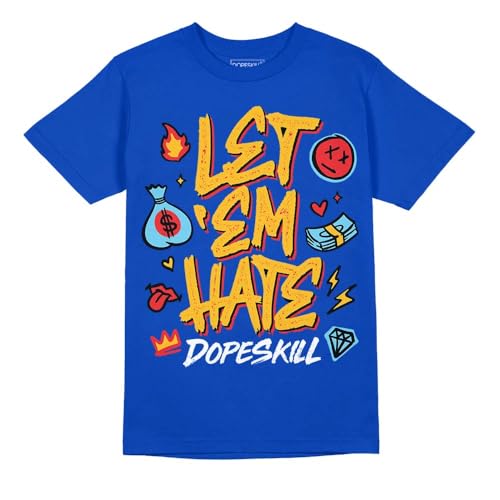 Image of DopeSkill Graphic Tee Streetwear Hip Hop Hypebeast Unisex T-Shirt Sneaker Colour Matching Shirts Inspired Motivation Quotes