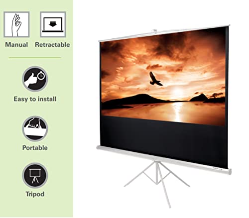 INSTAAL Schermo Proiettore Treppiede | 150x150cm