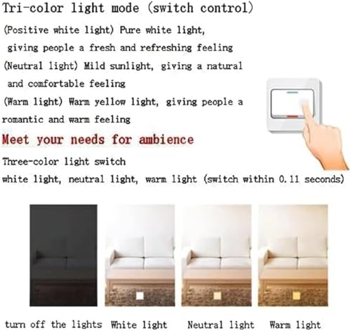 Plafonnier LED moderne variable 43cm à 3 températures de couleur - 4