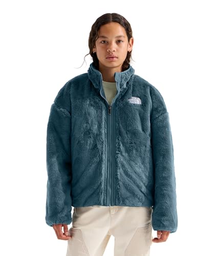 Image of THE NORTH FACE Girls Reversible Shasta Full Zip Jacket | Puffer Coat With Synthetic Insulation, Fleece Lined, Water Repellent