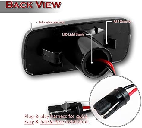 Miniatura 3 de Luz LED ámbar de lente ahumada de posición delantera y lateral delantera, compatible con Dodge Charger 2005-2006, Dodge Avenger, Dodge Caliber,