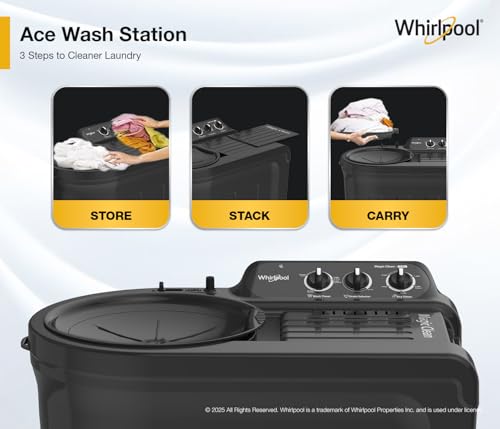 Image of Whirlpool 7.5 Kg 5 Star Magic Clean Semi-Automatic Top Loading Washing Machine (MAGIC CLEAN 7.5 GREY DAZZLE (5YR)-S, 15 Mint Quick Wash, 2026 Model)