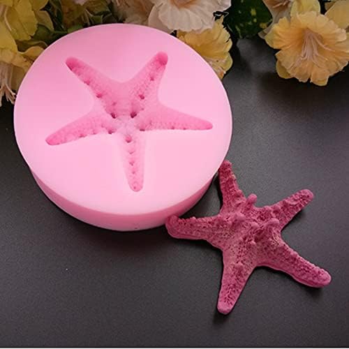 Starfish Shell Fondant Silicone Molds Cake Candy Cake Decoration Tools DIY Creative Chocolate Mold