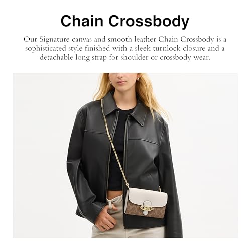 Image of Coach Women's Signature Elle Hardware Chain Crossbody