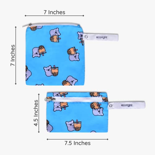 EcoRight Reusable Sandwich & Snack Bags - 100% Recycled (2 Pack) - Image 2