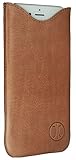 JT Berlin SlimCase Leather für Wiko Jimmy, Samsung Galaxy S4, Sony Xperia Z5 Compact uvm. - XL cognac [Echtleder I Handarbeit I SlimFit Design] - 10139