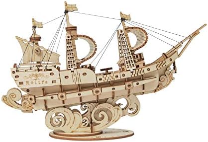 Rolife 3D Puzzle Schiff Sailing Ship- Holzpuzzle 3D Modellbausatz Boot für Erwachsene Kreativer DIY-Bausatz, Bastelset für Dekoration & Ästhetische Geschenke
