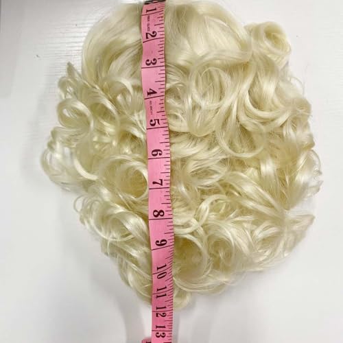 GNIMEGIL 30,5cm Peruka Krętwana Blondowa (lata 80.) Flip Kobiety