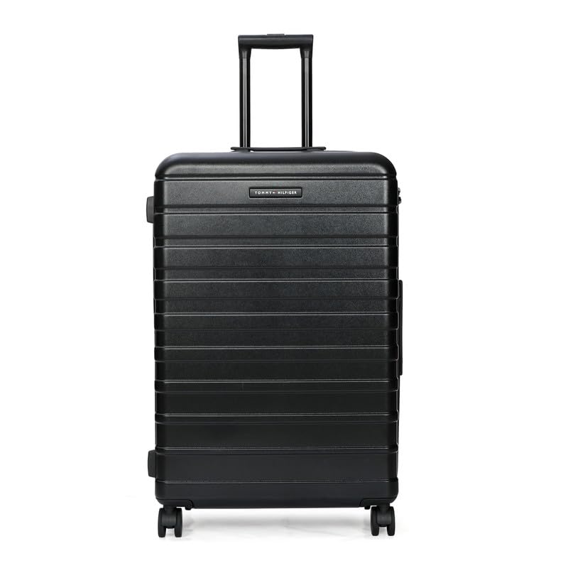 Medium Hard Luggage Hoover X - Black | Check-in Trolley Bag with TSA Lock | 360° Spinner Double Wheels | Telescopic Handle | Polycarbonate Shell Suitcase | 66cm | 69L Capacity-image-37