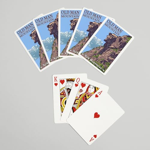 Juego de Cartas Poker New Hampshire Old Man of Mountain miniatura 7